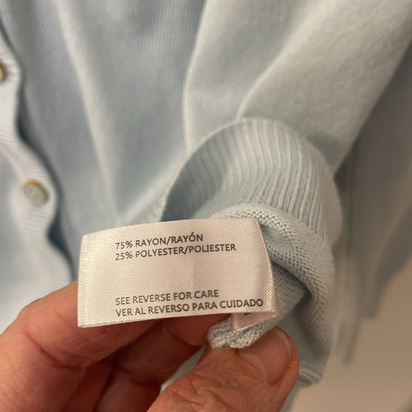 By Design Cardigan, Lt Blue, size M - Picture 10 of 11